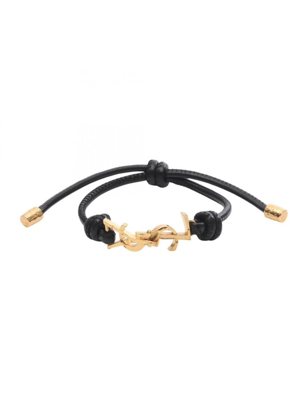 Saint Laurent Paris Bracelet Cassandra Black Leather